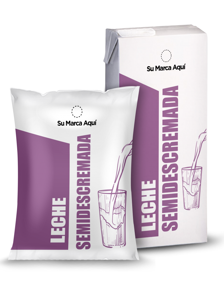 Leche semidescremada